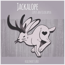 Load image into Gallery viewer, (ON SALE) 2&quot; Jackalope Hard Enamel Pin